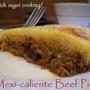 スパイシーなフィリングとふわふわトッピングが美味しいMexi-caliente Beef Pie　