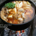 海鮮チゲ鍋★キャンプ（野外）料理
