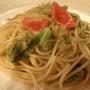 簡単　春キャベツでパスタ