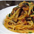 ツナとキノコのトマトソースのパスタ、ボスカイオーラ by レシピとイタリア食材の神戸いたりあ屋さん