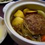 土鍋で煮込みハンバーグ・和風味