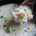 簡単♪【貝柱と鶏さんで中華粥】乳化した米とダシが;.:*:･°煮るだけですよ♪ by peguさん