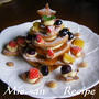 シュー生地とカスタードで作るクリスマスツリー