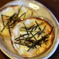 おやつやおつまみに。餃子の皮de和風モチピザ♪