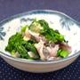鯵と菜の花の辛子醤油