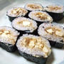 麻婆春雨豆腐と豚キムチの恵方巻きと麻婆春雨豆腐の春巻きでうちごはん（レシピ付）