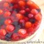 赤いベリーのレアケーキ