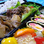 ヨシダソースで♪　牛肉ときのこの炒め物弁当☆