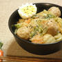 白菜と肉団子の豆乳生姜あんかけ丼☆