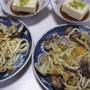 今日の晩御飯：貧乏メニュー（うどんでボンゴレ）