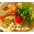 モツ汁うどん＆残ったバゲットdeラスク by ＷＩＳＨさん