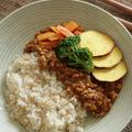 キーマカレー揚げ野菜添え by yucoさん