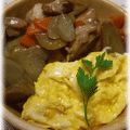鶏ごぼう丼　ふわトロ卵のっけ by chococoさん