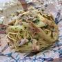 豚肉と焼きなすの柚子こしょうパスタ・レシピ