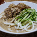 ラー油でフライドチキンの棒々鶏風冷やしうどん by はらぺこ準Junさん