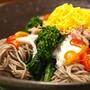 菜の花のサラダ蕎麦
