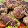 椎茸とピーマンの肉詰めです！