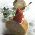 ふわふわもっちり！いちごクリームのロールケーキ by ゆきさん