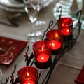 赤と白のクリスマスのテーブル by Marbleさん