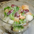 牡蠣‐チャウダーと、角切り大根と豆のサラダ by chiibooさん