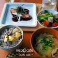 ブリの中華風ステーキと栗ご飯ランチ by さとえりさん