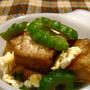 ゴーヤと揚げ豆腐のチャンプル。