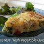 クラストなしだから気軽にトライしてね　Crustless Fresh Vegetable Quiche