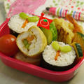 若葉のり巻き弁当。　半端な食材寄せ集め晩御飯 by 西山京子/ちょりママさん