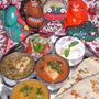 チキンティッカマカニの三色カレーセット
