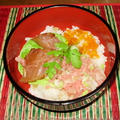 とろうま新鮮！まぐろのづけとまぐろのタタキ丼☆ by はらぺこ準Junさん