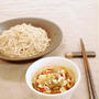 納豆トマトごまだれ蕎麦