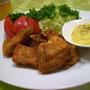 豚の唐揚げ・カレー風味のタルタルで♪