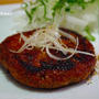 ごま油香る♪すりすり蓮根の照り焼きハンバーグ