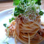 豚キムチパスタ。