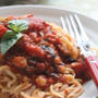 手打ちパスタで真っ赤なトマトの幸せ