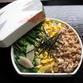 Three color rice bowl by つぶこさん