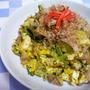 カレースパイスで、ゴーヤチャンプル