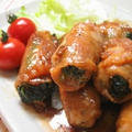 ほうれん草の豚肉巻き照り焼き by オチケロンさん