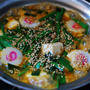 ピリ辛納豆入り豆腐鍋