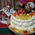 ◆シフォンケーキでクリスマスケーキ◆ by とりちゃんマミィさん