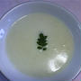 ほんのりグリーンがかわいい！そら豆入りビシソワーズ