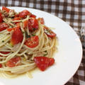 ランチのトマトとツナのさっぱり冷たいパスタ by Yuko-Worksさん