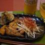 干物・アジの開きの唐揚げ! ネギポン酢で!!