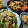 豆腐と油揚げとチリメンジャコのサラダ！