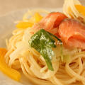 サーモンのマリネわさび風味♪ 冷製パスタ by souffleさん