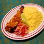 タンドリーフィシュでインド定食。