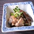 秋ナスと鮭缶の煮浸し 搾菜のせ by satohahaさん
