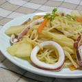 案外ボリューム！イカとじゃがいものパスタ by Amaneさん