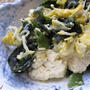 豆腐とワカメの卵炒め