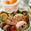 仲良しうさちゃんとブタちゃんのお弁当♪ by トイロさん